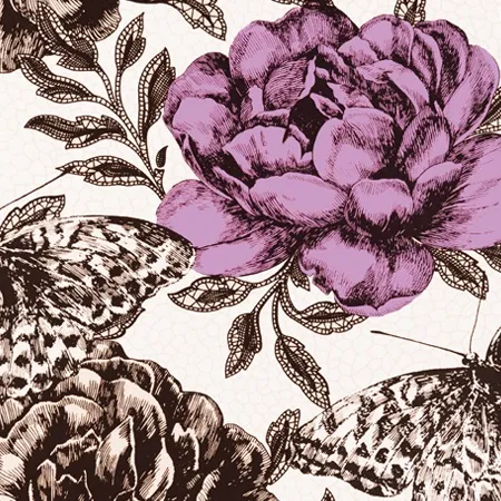 Обои для стен Clarke&Clarke Floribunda W0034-05