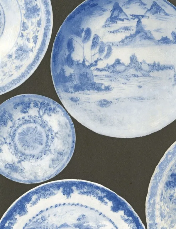 Обои для стен Andrew Martin Museum cargo-blue-grey