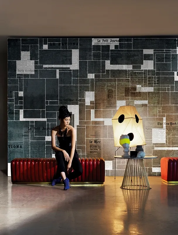 Обои для стен Wall&Deco 2016 Contemporary Wallpaper Black-bricks