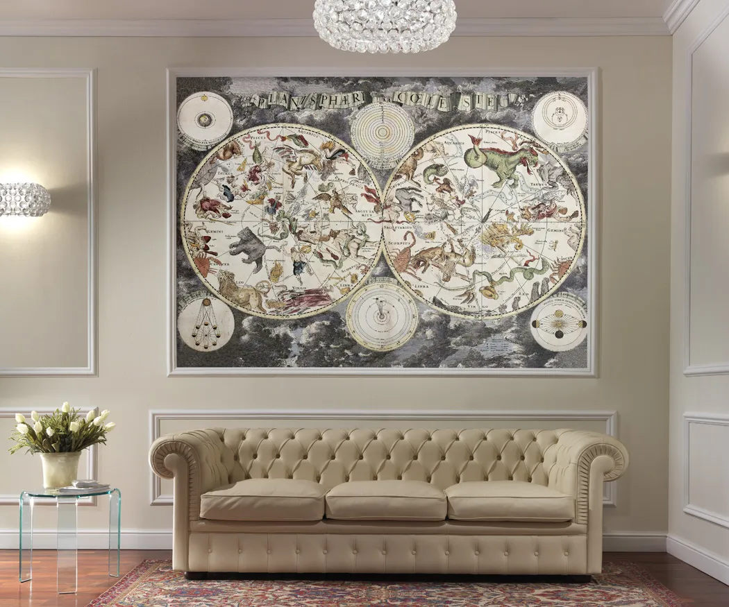 Обои для стен Sangiorgio Acqueforti Costellation and zodiac signs, 1860