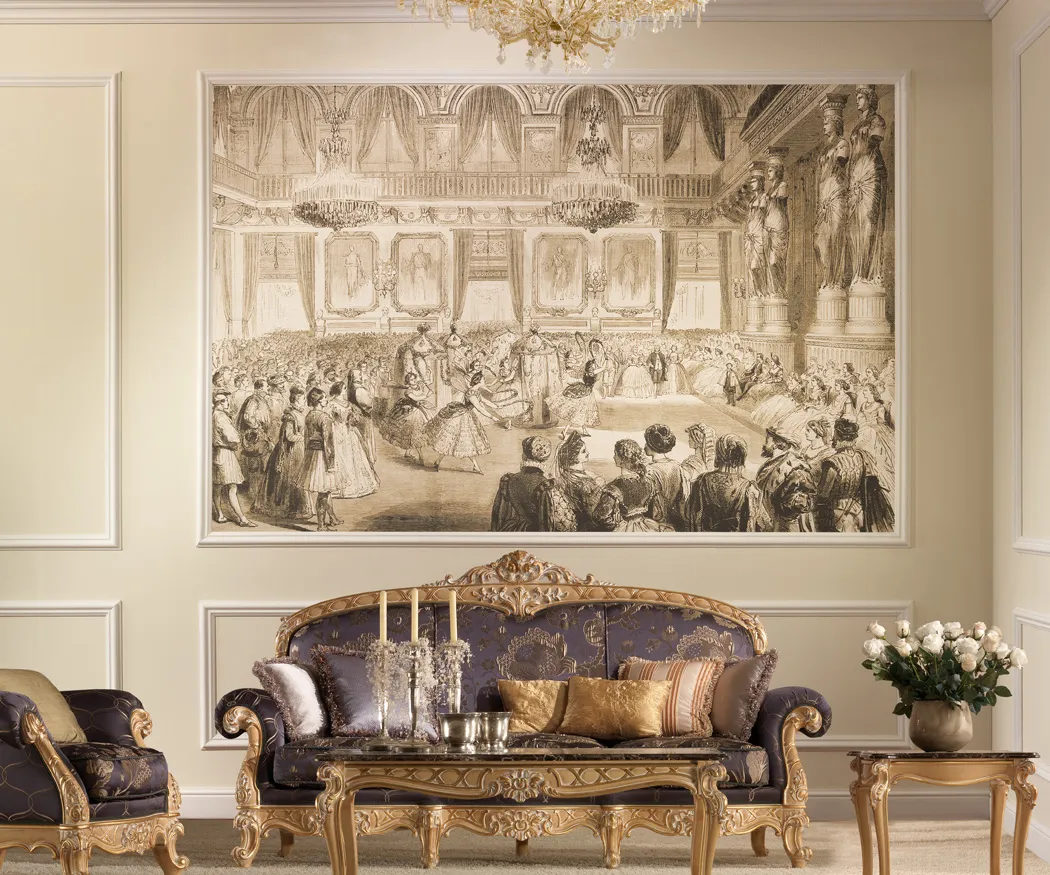 Обои для стен Sangiorgio Acqueforti Masquerada ball in Tuileries Palace, Paris, 1863