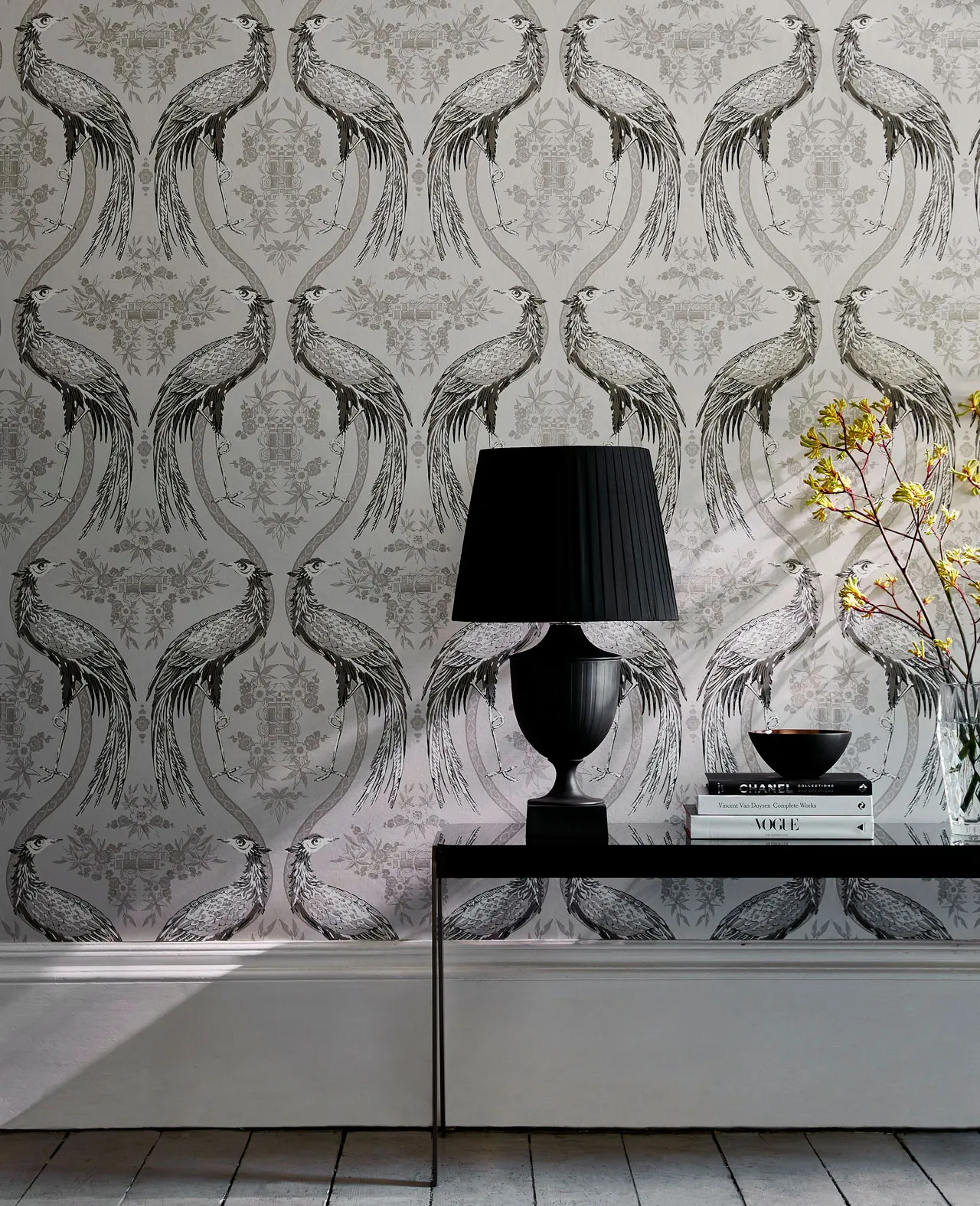 Обои для стен Blendworth Wedgwood Volume 1 Fabled-Crane-Wallcovering