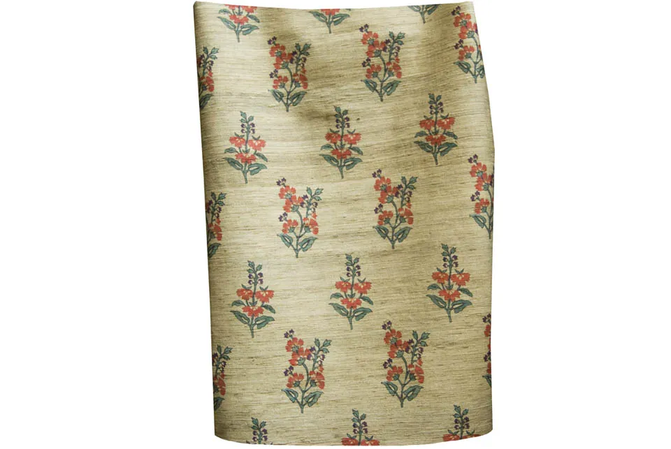 Ткань Arjumand The Russia FLOWER IN THE SNOW TUSSAH SILK