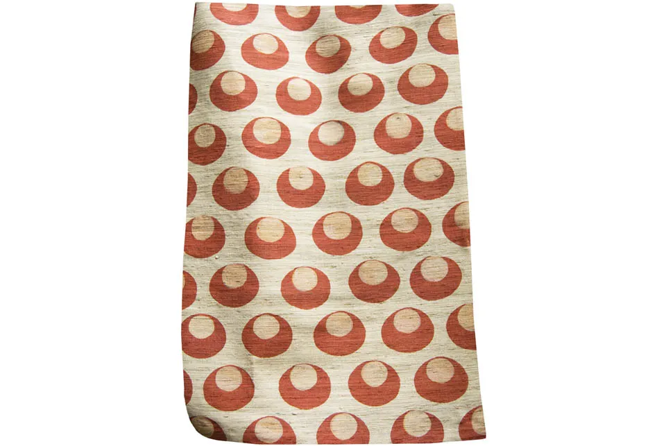 Ткань Arjumand The Imperial TURKISH MOON RED TUSSAH SILK