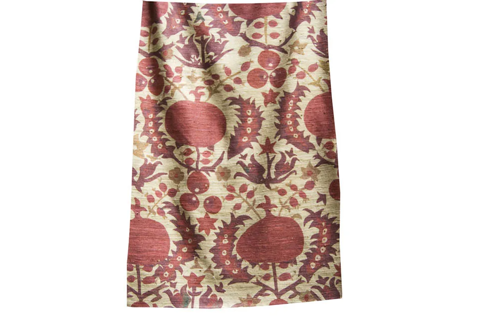 Ткань Arjumand The Imperial POMEGRANATE DEEP RED TUSSAH SILK