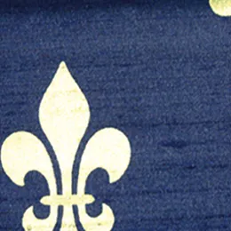 Ткань Henry Bertrand Fleur De Lys On Douppion FLEDOU133205M