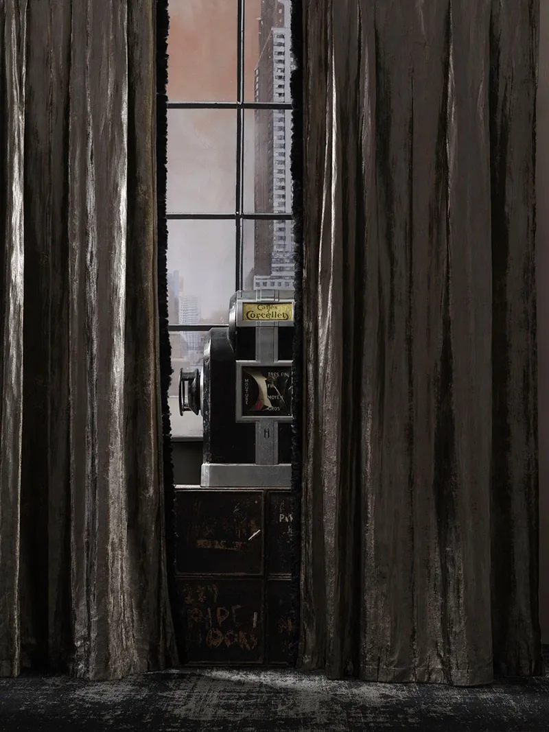 Ткань Andrew Martin Remix curtains-shown-in-sasha-taupe