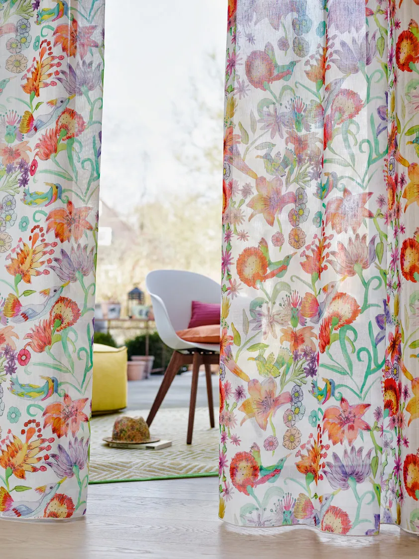 Ткань ADO Goldkante Modern Essentials Birds Song 8045