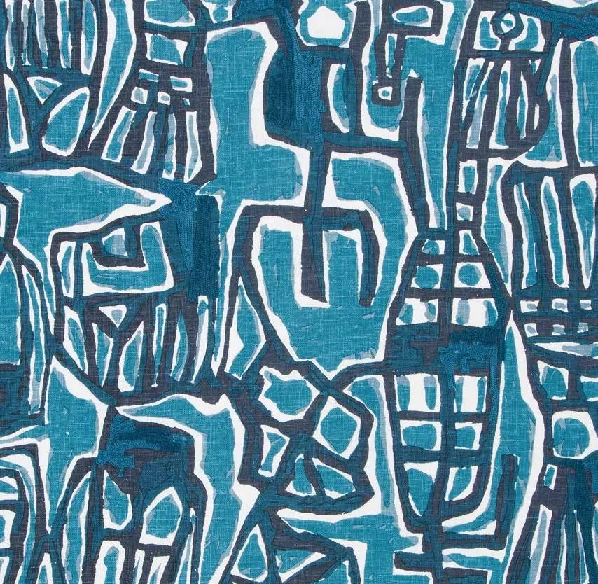 Ткань Beacon Hill Inprint MAURICE - INDIGO