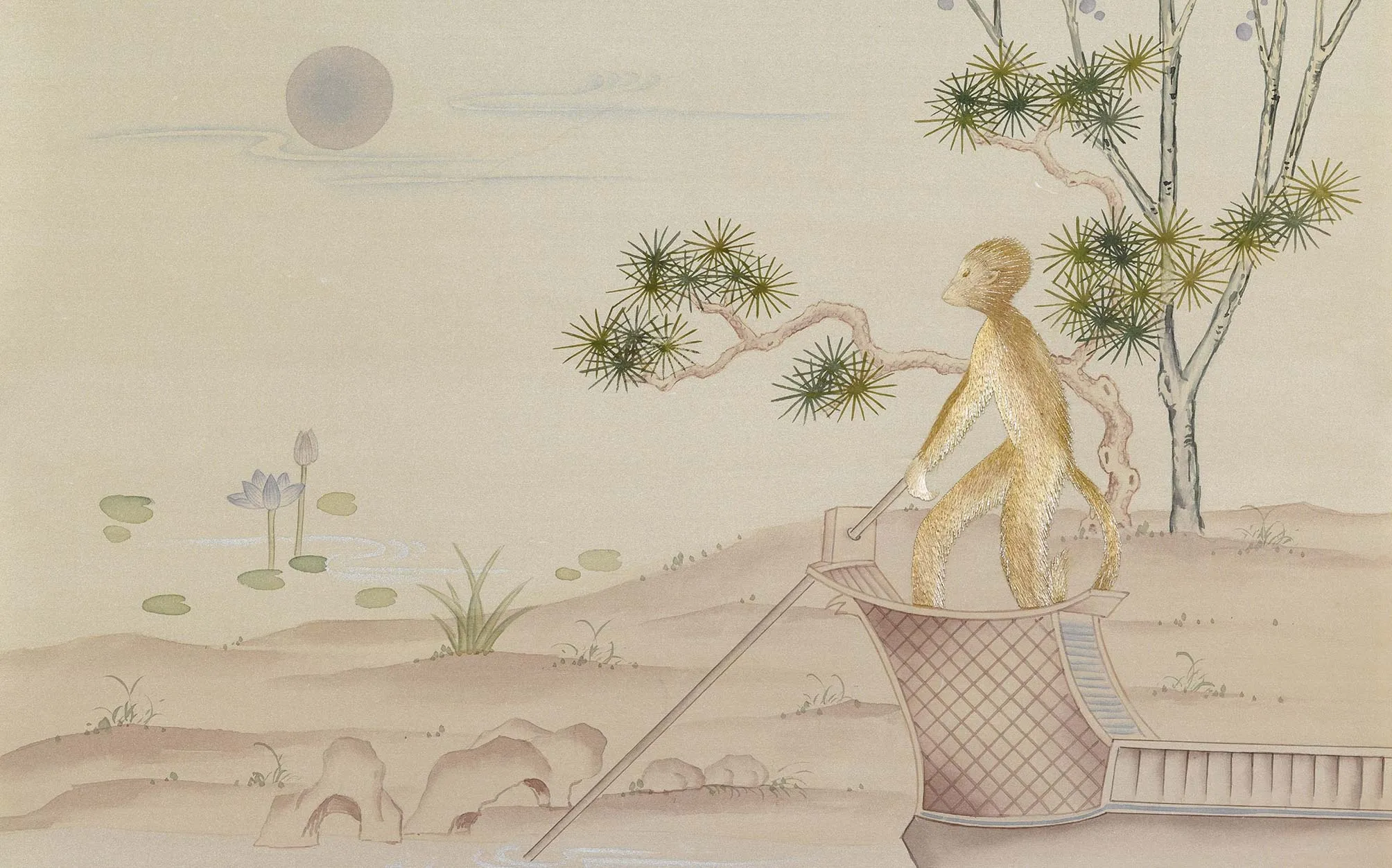 Обои для стен Fromental 20th century C010-singerie-col-Loris-1