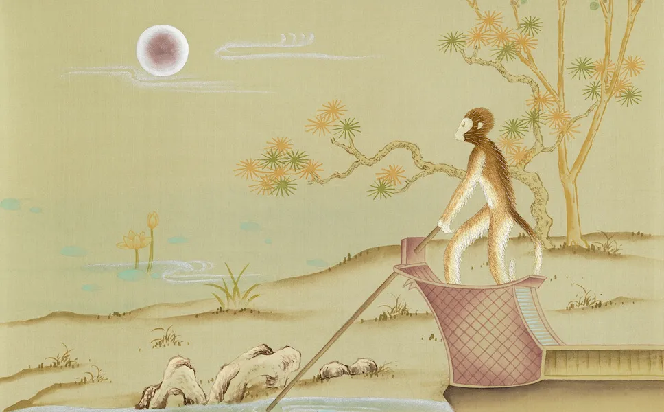 Обои для стен Fromental 20th century C010-singerie-col-marmoset