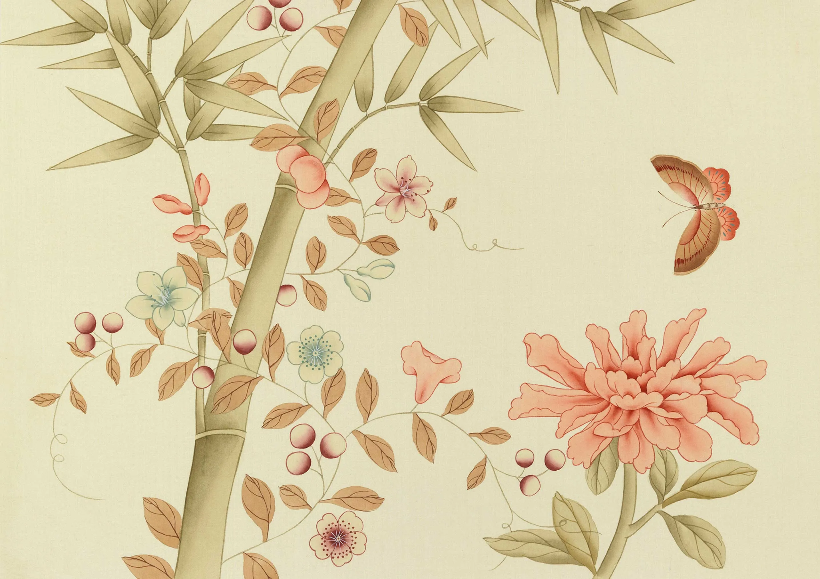Обои для стен Fromental Chinoiserie C026-paradiso-col-PC52-acadia