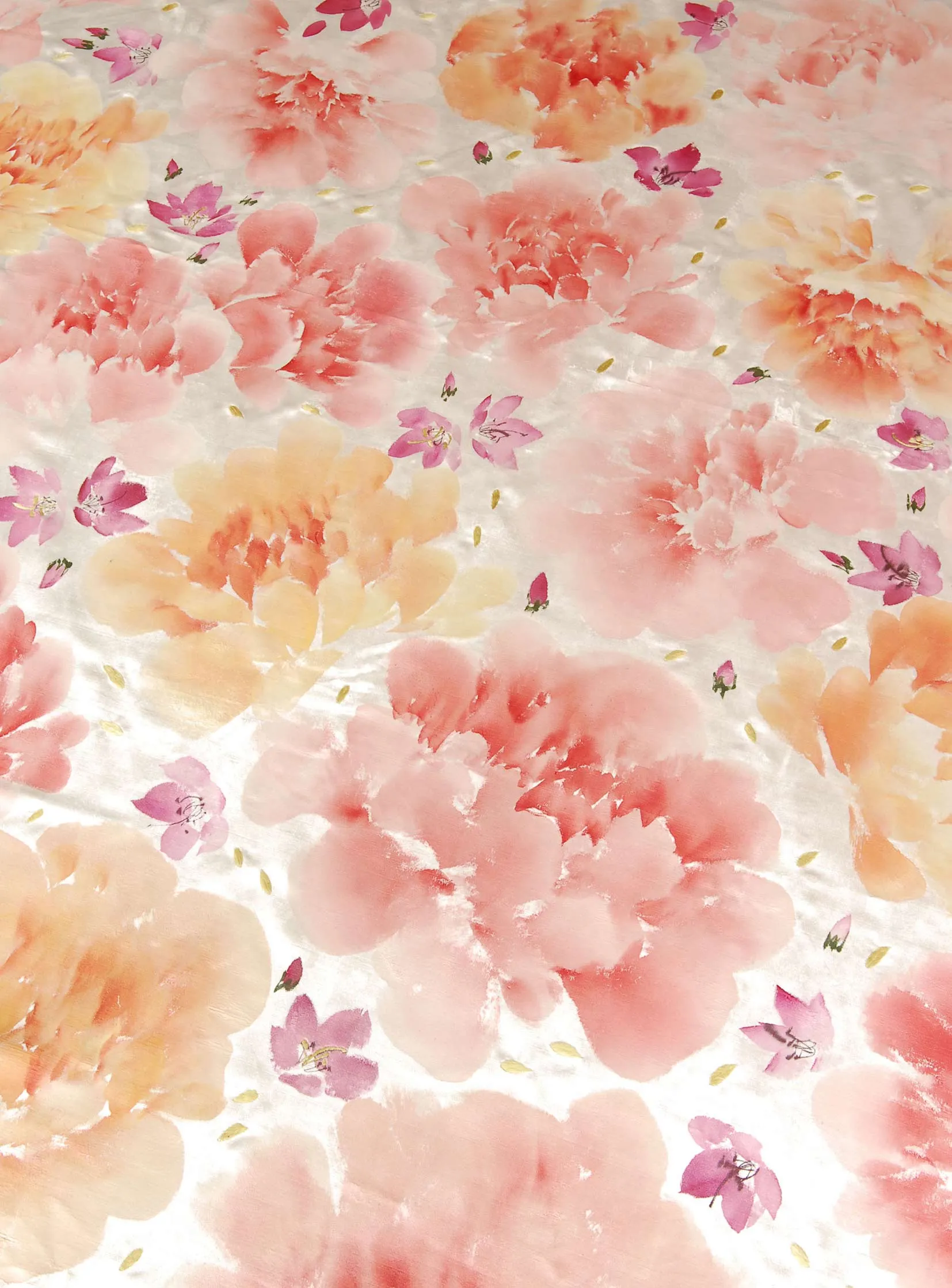 Ткань Fromental Painted Wool FAB002-peonies-on-velvet-col-salmon.smaller