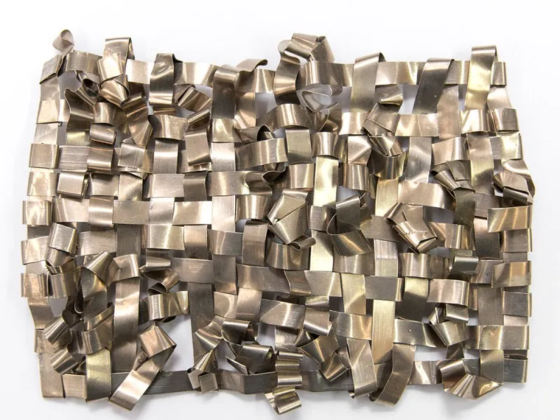 Ткань 4Spaces Metal tapestries Nickel-Silver_Nickel-Silber