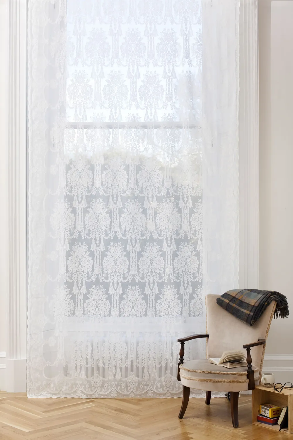 Ткань Morton Young and Borland Madras Panels 9472_ivory