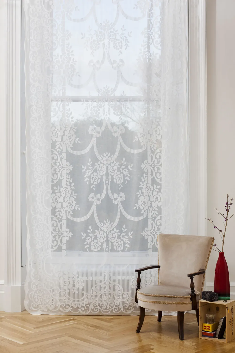 Ткань Morton Young and Borland Madras Panels 9524_ivory-