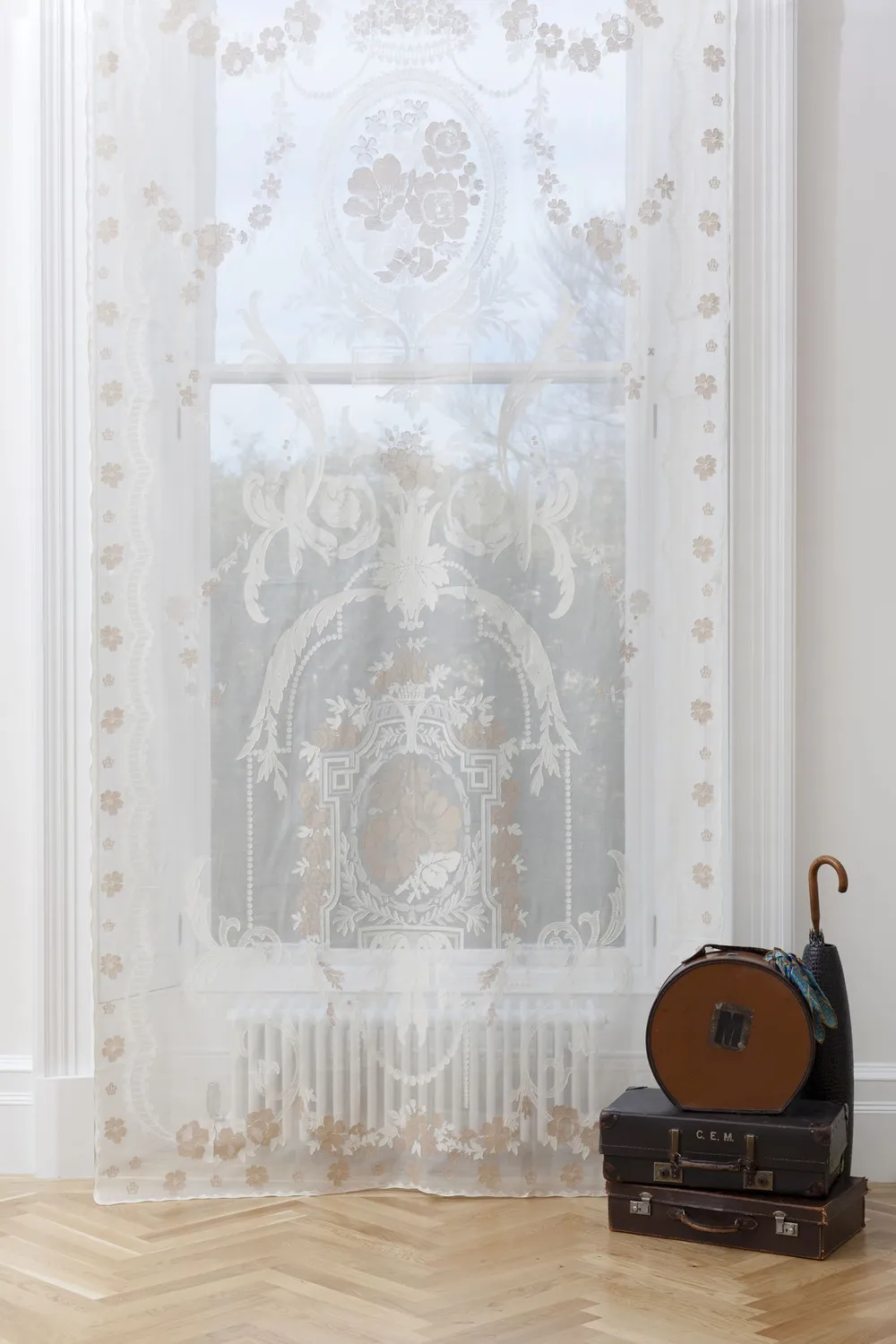 Ткань Morton Young and Borland Madras Panels 9667_stone