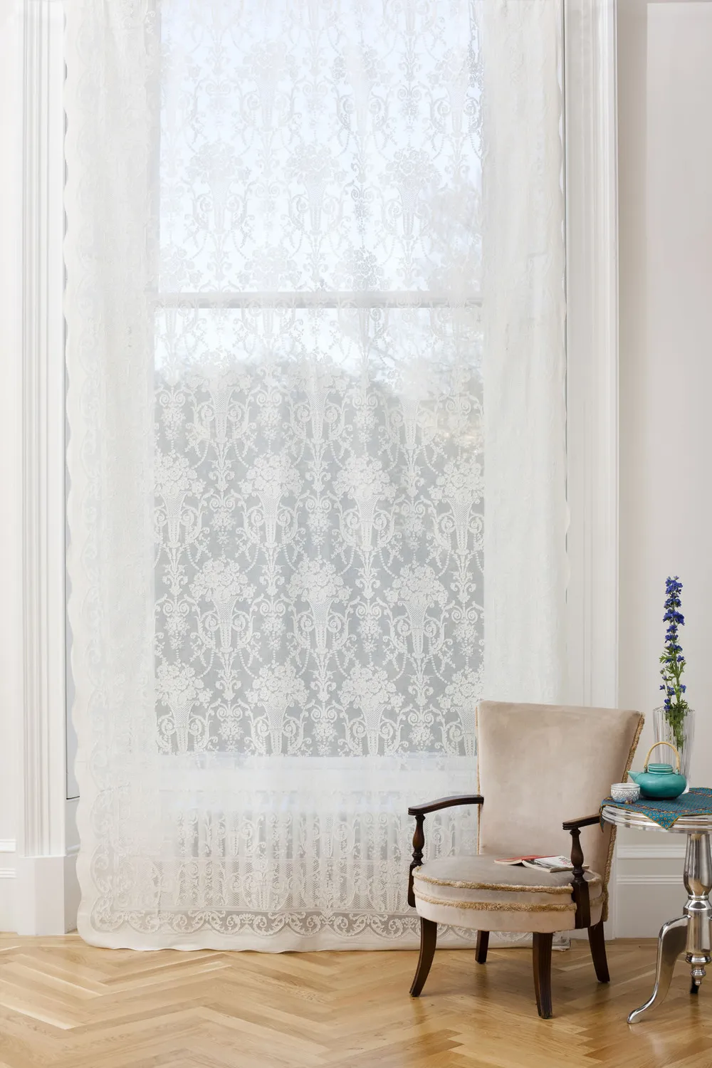 Ткань Morton Young and Borland Madras Panels 9814_ivory