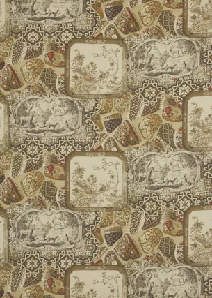 Ткань Mulberry Home Bohemian Travels FD276_T30