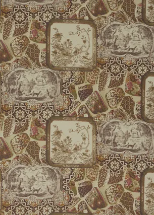 Ткань Mulberry Home Bohemian Travels FD277_H113