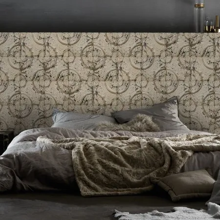 Обои для стен Koziel Tin tiles wallpapers antique-beige-tin-tiles-wallpaper-011p03x24