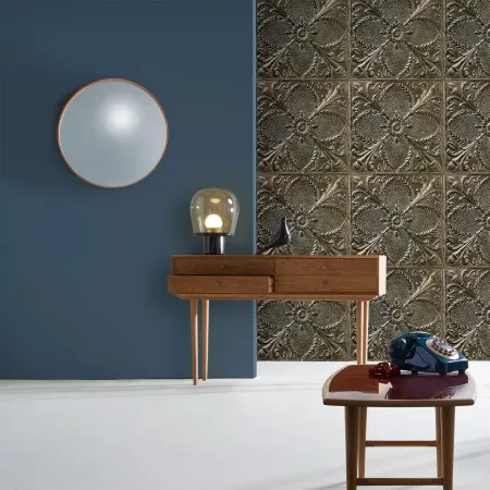 Обои для стен Koziel Tin tiles wallpapers antique-bronze-tin-tiles-wallpaper-005d35 (1)