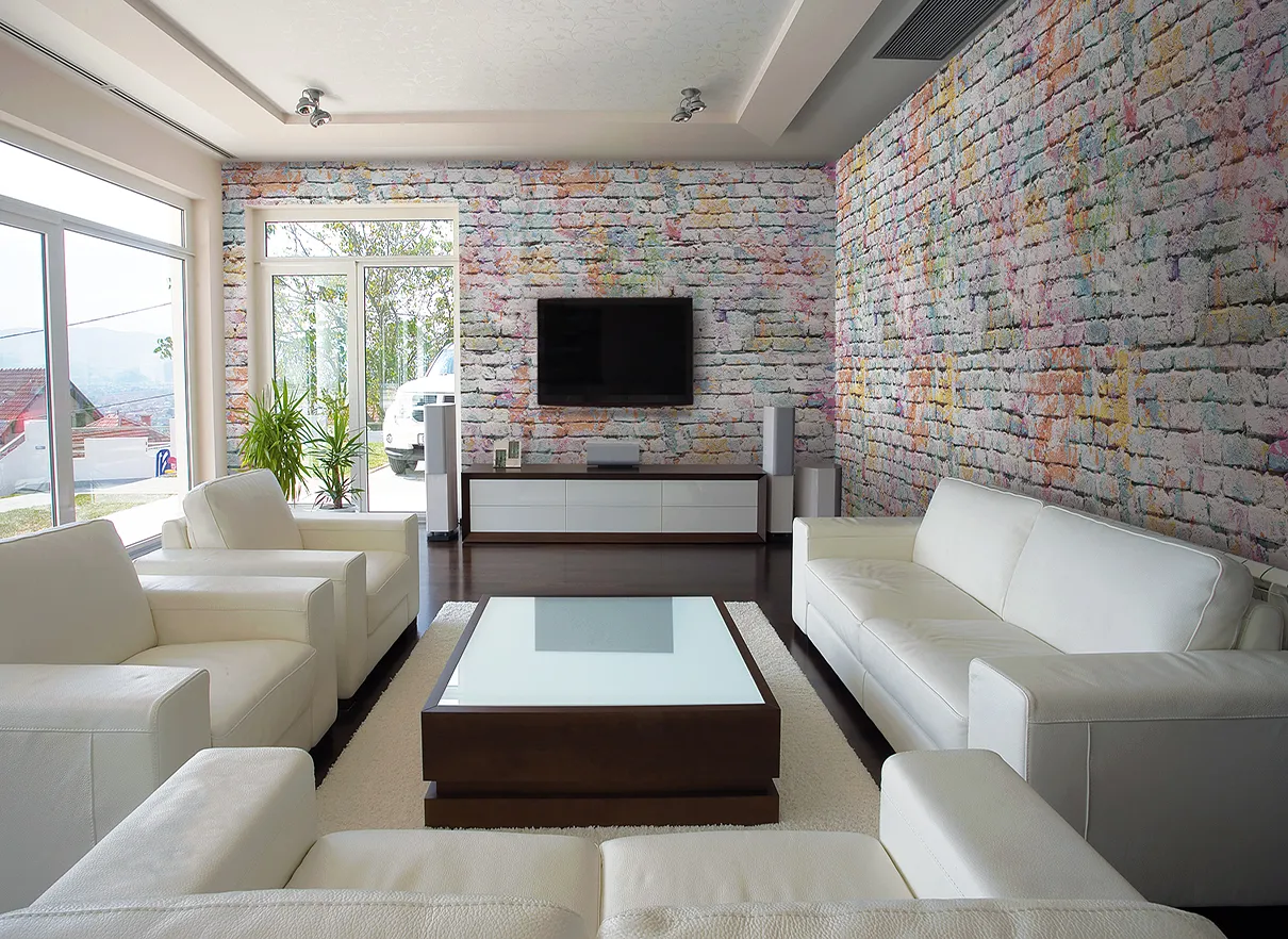 Обои для стен Ango Linea Brick 1004-A01-BRICK-ambientata