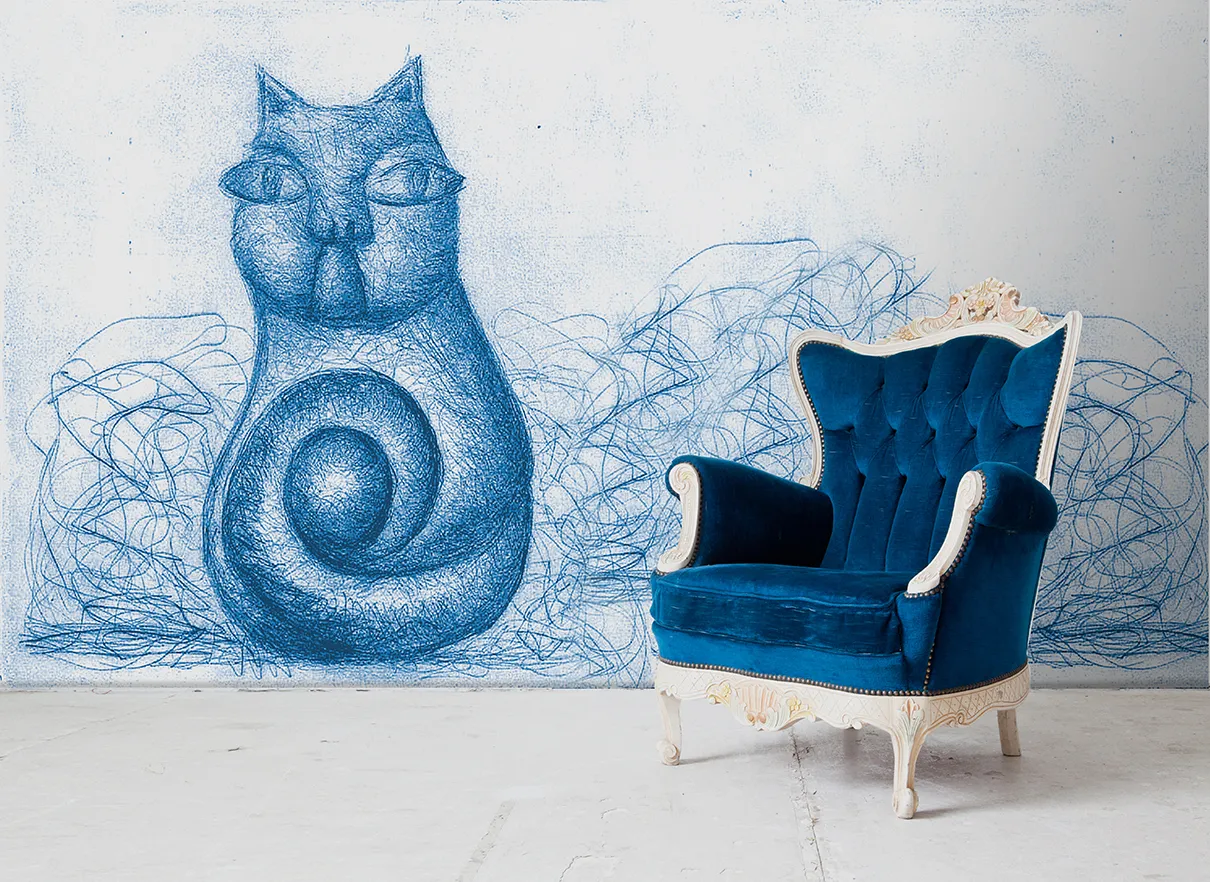 Обои для стен Ango Linea Top 504-A01-TOP-ambientata