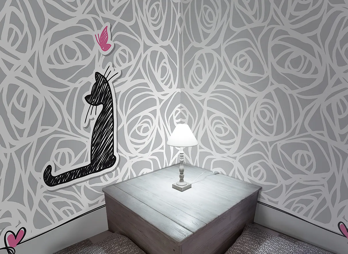 Обои для стен Ango Linea Young 701-C01-YOUNG-ambientata