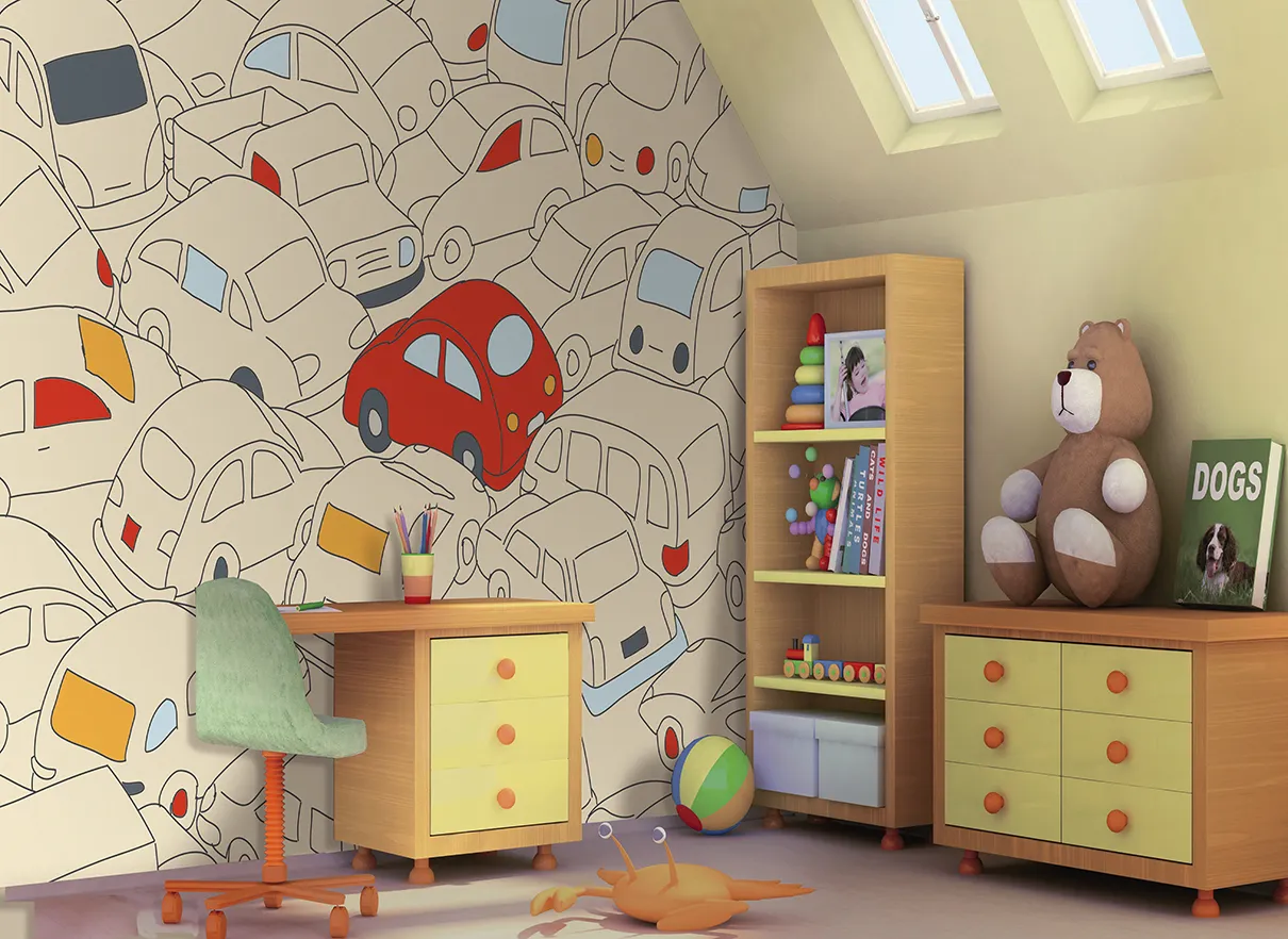 Обои для стен Ango Linea Young 702-A01-YOUNG-ambientata