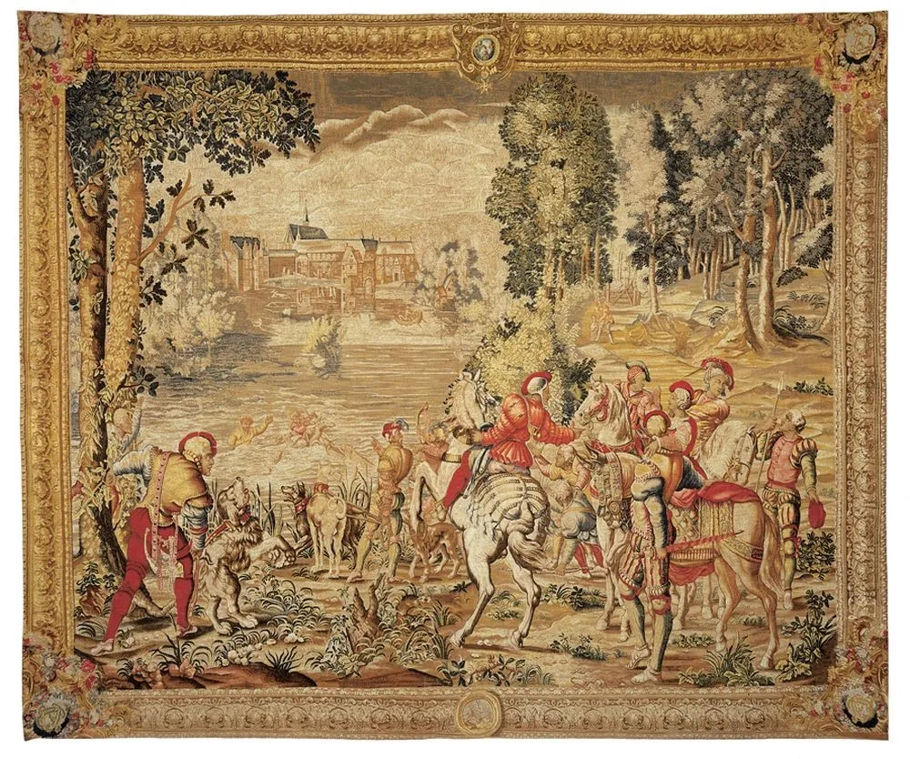 Гобелен Renaissance SS917_Chasse_de_Maximilien_Septembre_220x263cm_6
