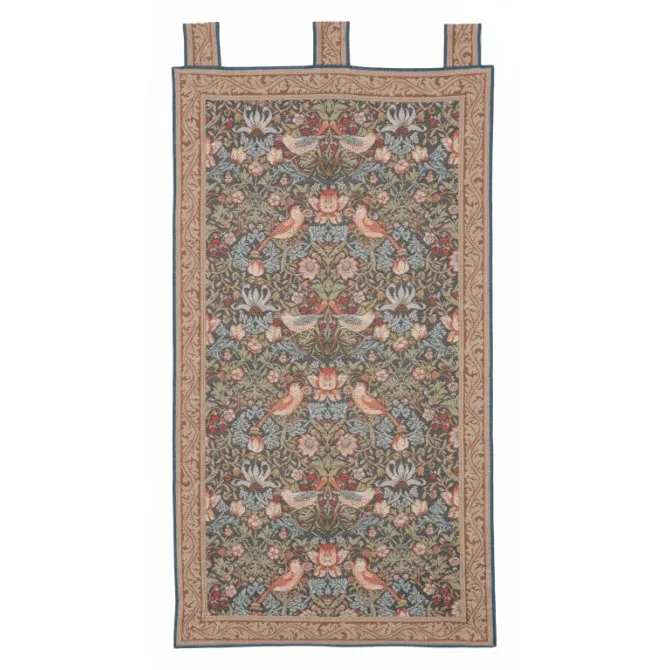 Гобелен William Morris LW1533_Strawberry_Thief_Charcoal_18