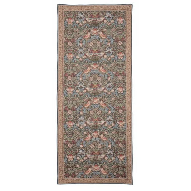 Гобелен William Morris LW1535_Strawberry_Thief_Portiere_Charcoal_6