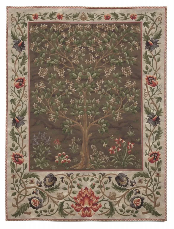 Гобелены Morris WMLW1454_Tree_of_Life_-_Brown_6