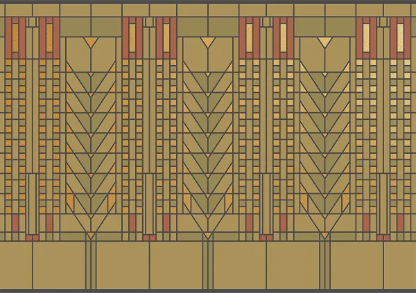 Обои для стен Bradbury & Bradbury Frank Lloyd Wright tree_of_life_4