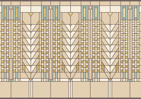 Обои для стен Bradbury & Bradbury Frank Lloyd Wright tree_of_life_7