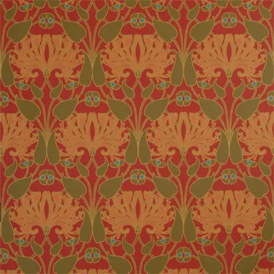 Обои для стен Bradbury & Bradbury Arts & Crafts hsw_900_ruby_400