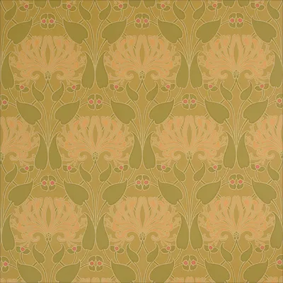 Обои для стен Bradbury & Bradbury Arts & Crafts hsw_940_ochre_400