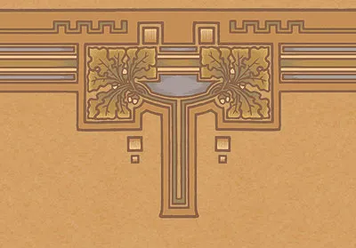 Обои для стен Bradbury & Bradbury Arts & Crafts okf_925_sienna_400