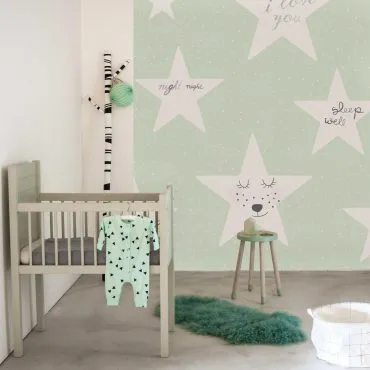 Обои для стен Studio OnsZelf Little Wallpaper groene-ster