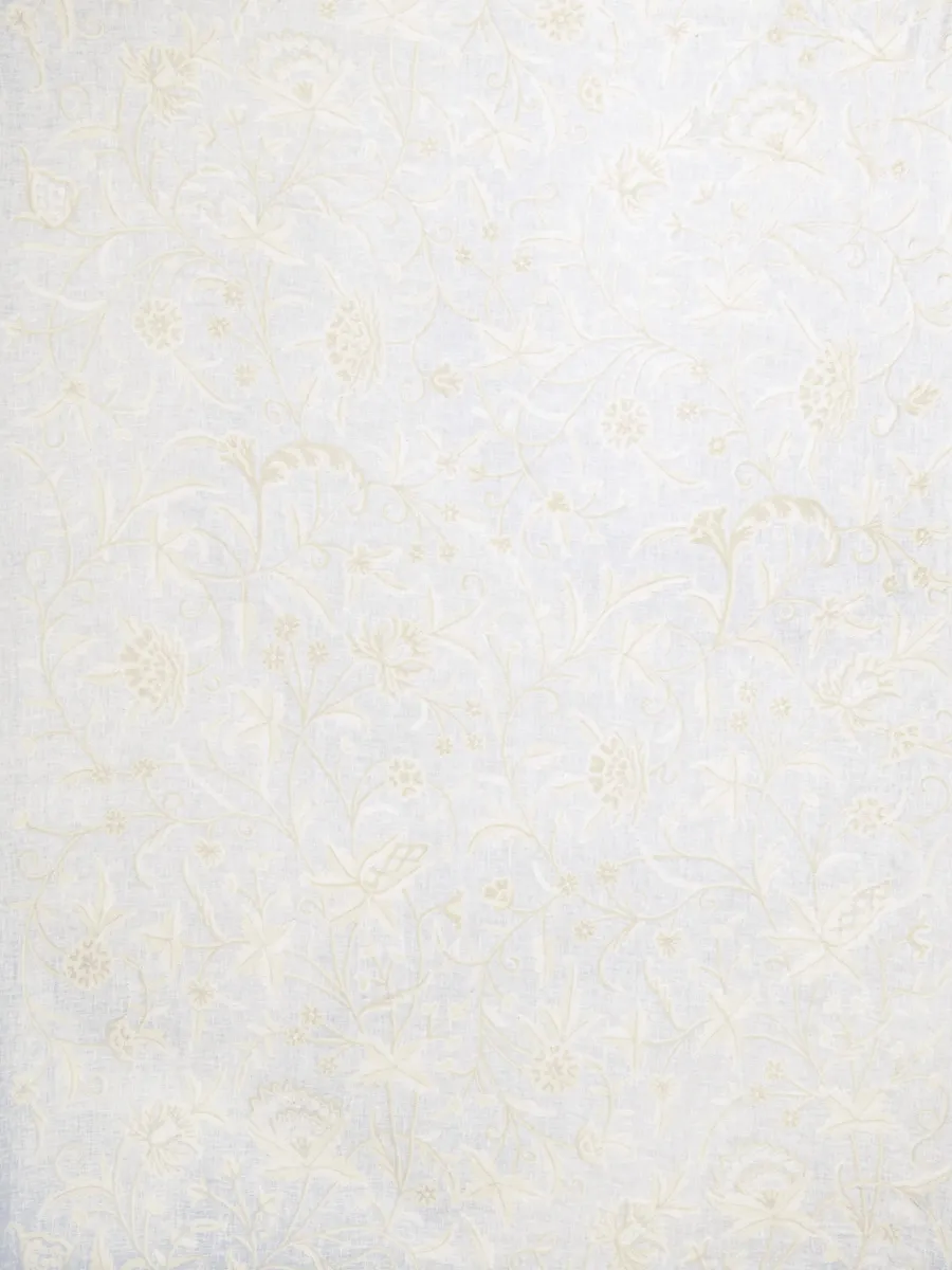 Ткань Stroheim Charles Faudree Collection Charles Faudree Linen Window Glenville Sheer - Winter White