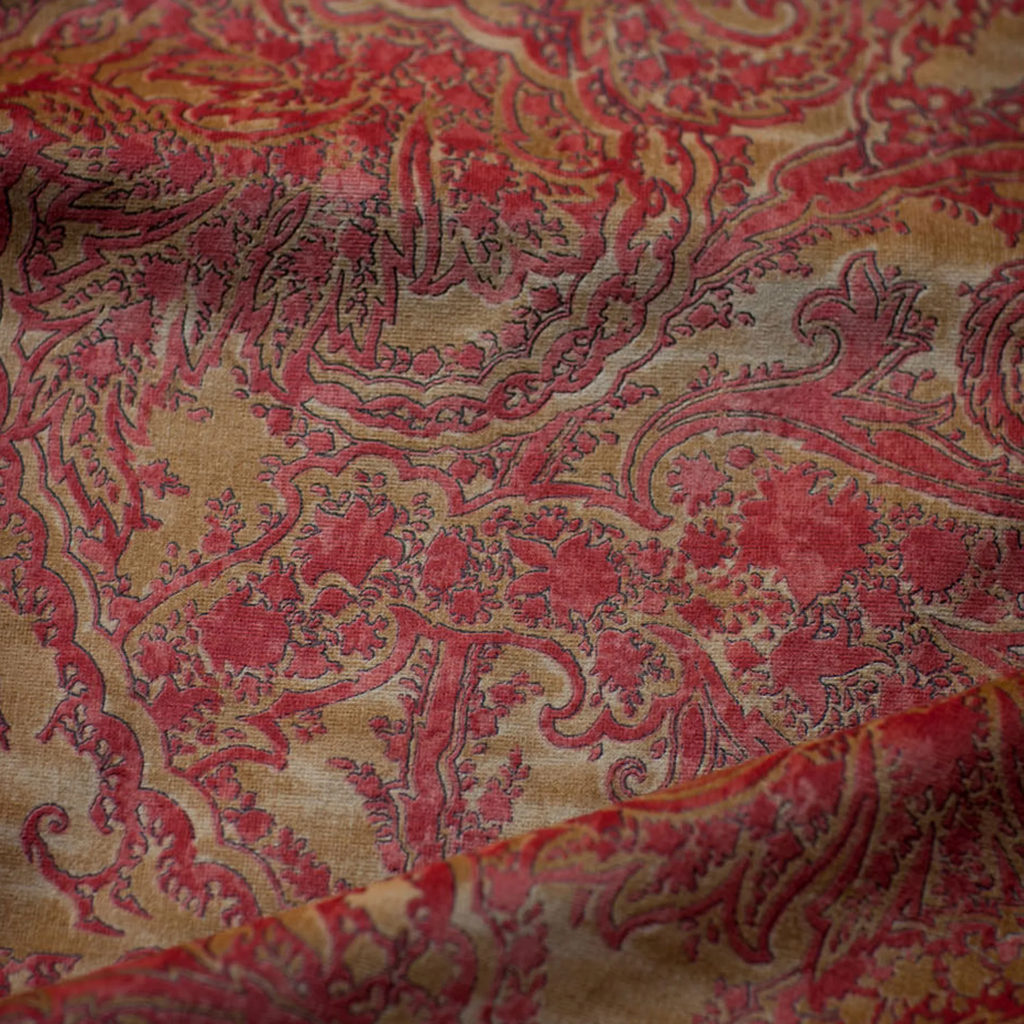 Ткань Beaumont & Fletcher Balthazar Balthazar-Empire-red