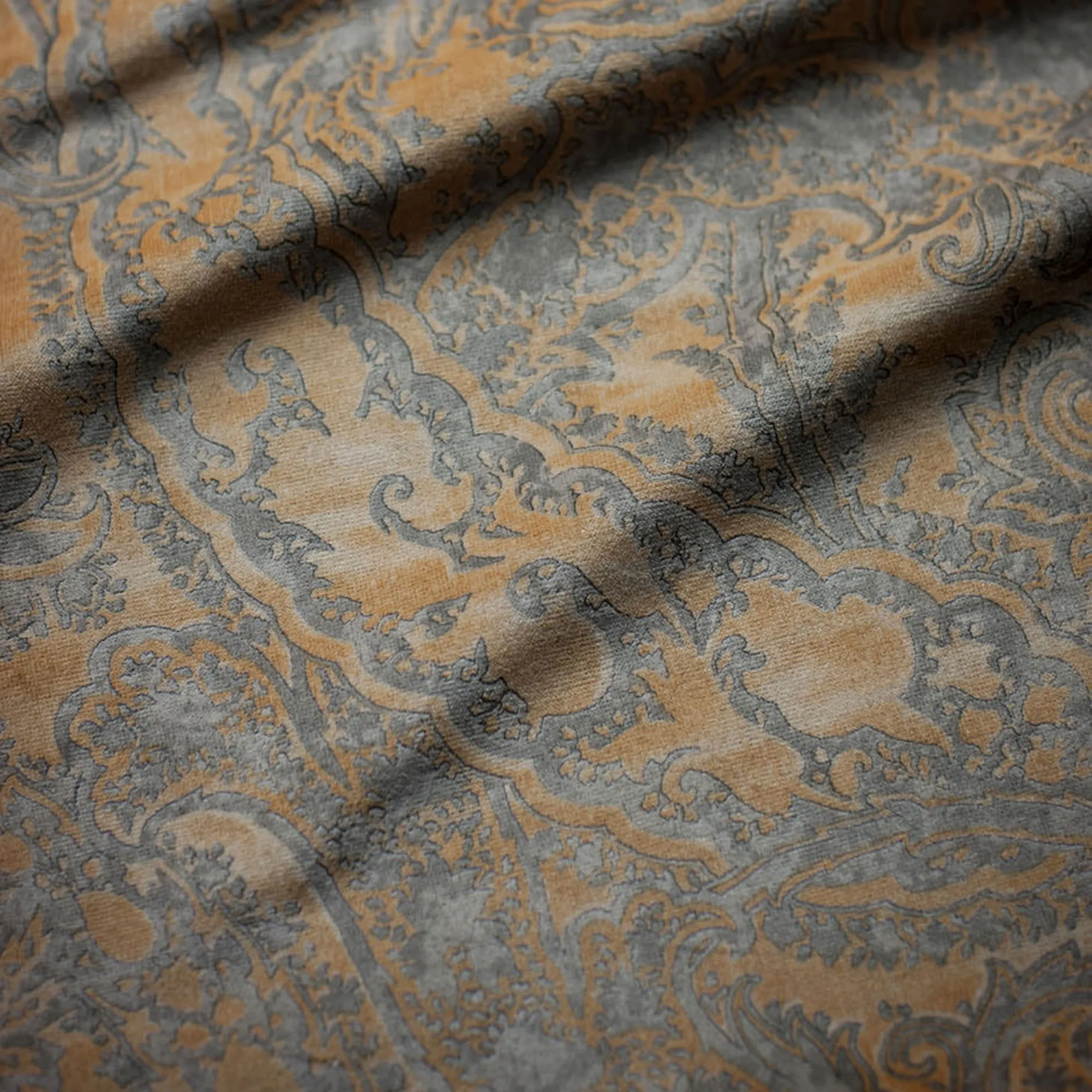 Ткань Beaumont & Fletcher Balthazar Balthazar-Mandarin-blue