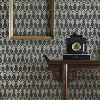 Обои для стен Barneby Gates Barneby Walpapers SeahorsesCharGold