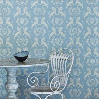 Обои для стен Barneby Gates Barneby Walpapers heraldiclion_wedgewoodblue
