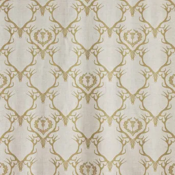 Ткань Barneby Gates Barneby Fabrics deerdamask_gold_1-342x