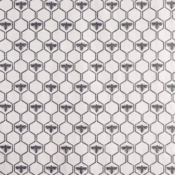 Ткань Barneby Gates Barneby Fabrics honeybees_charcoal