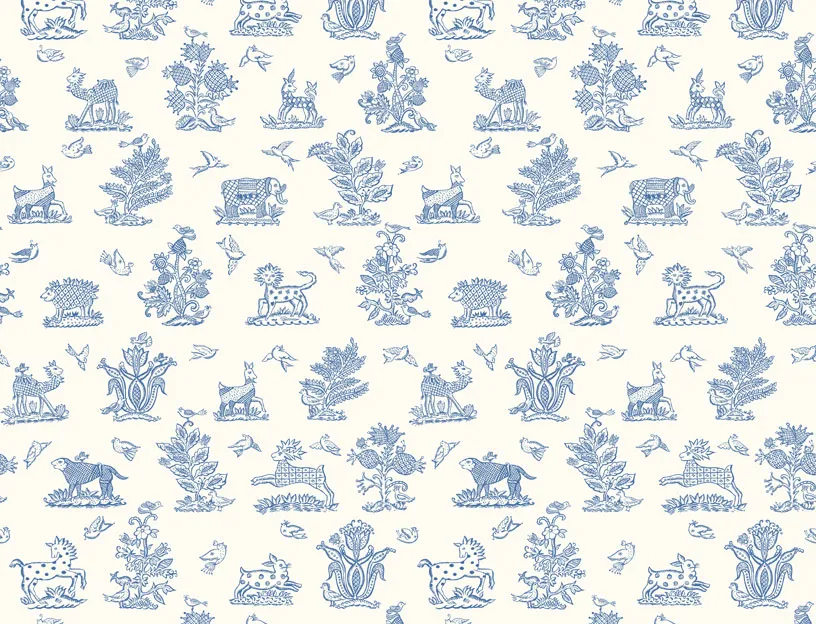 Обои для стен Blendworth Celia Birtwell’s Classic Beasties-Delft