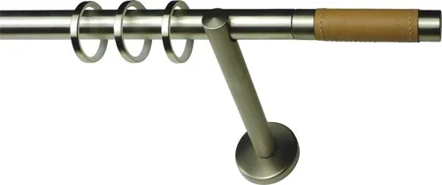 Карниз accent-single-pole-tan-leather