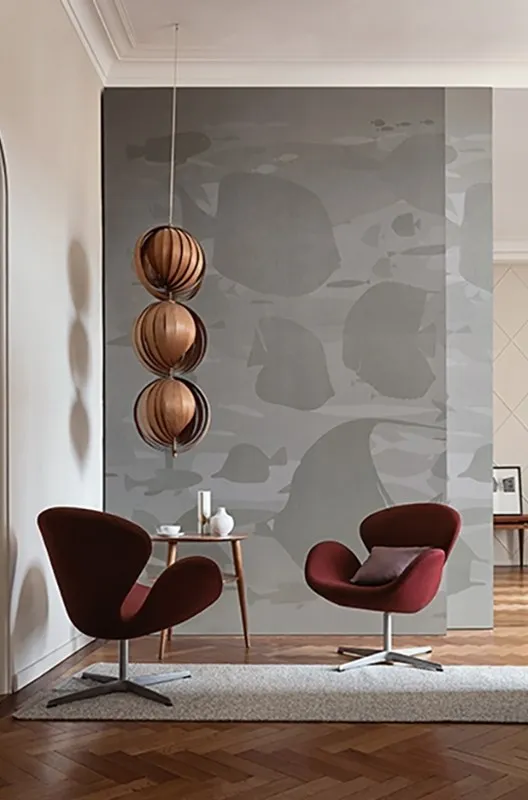 Обои для стен Wall&Deco 2017 Contemporary Wallpaper FISH-MAMBO